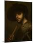 Portrait of a man with a pipe or flute by Giorgione-null-Mounted Giclee Print