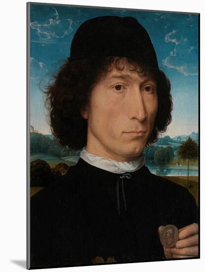 Portrait of a Man with a Roman Medal-Hans Memling-Mounted Giclee Print