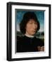 Portrait of a Man with a Roman Medal-Hans Memling-Framed Giclee Print