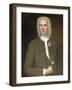 Portrait of a Man with a Rose-null-Framed Giclee Print