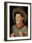 Portrait of a Man with Carnation and the Order of Saint Anthony-Jan van Eyck-Framed Giclee Print