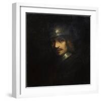 Portrait of a Man with Helmet, 17th Century-Ferdinand Bol-Framed Giclee Print