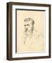 Portrait of a Man with Moustache and Beard, C. 1872-1875-Ilya Efimovich Repin-Framed Giclee Print