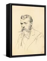 Portrait of a Man with Moustache and Beard, C. 1872-1875-Ilya Efimovich Repin-Framed Stretched Canvas