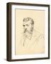 Portrait of a Man with Moustache and Beard, C. 1872-1875-Ilya Efimovich Repin-Framed Giclee Print