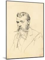 Portrait of a Man with Moustache and Beard, C. 1872-1875-Ilya Efimovich Repin-Mounted Giclee Print