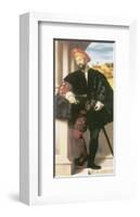 Portrait Of A Man-Alessando Bonvicino Moretto-Framed Premium Giclee Print