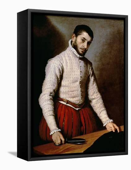 Portrait of a Man-Giovanni Battista Moroni-Framed Stretched Canvas