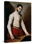 Portrait of a Man-Giovanni Battista Moroni-Stretched Canvas