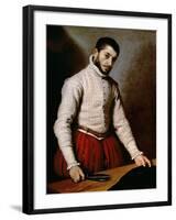 Portrait of a Man-Giovanni Battista Moroni-Framed Giclee Print