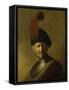 Portrait of a Man-Rembrandt van Rijn-Framed Stretched Canvas