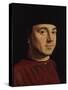 Portrait of a Man-Antonello da Messina-Stretched Canvas