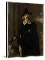 Portrait of a Man.-Thomas de Keyser-Stretched Canvas