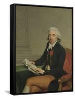 Portrait of a Man-Francois Andre Vincent-Framed Stretched Canvas