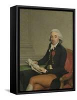Portrait of a Man-Francois Andre Vincent-Framed Stretched Canvas