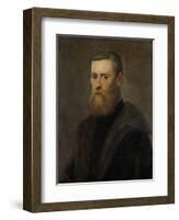 Portrait of a Man-Jacopo Tintoretto-Framed Art Print