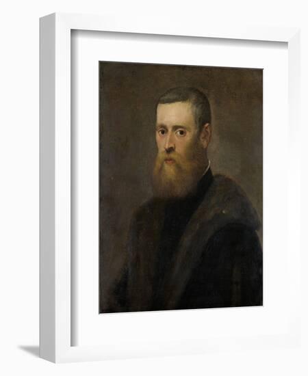 Portrait of a Man-Jacopo Tintoretto-Framed Art Print