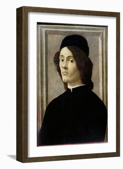 Portrait of a Man-Sandro Botticelli-Framed Giclee Print