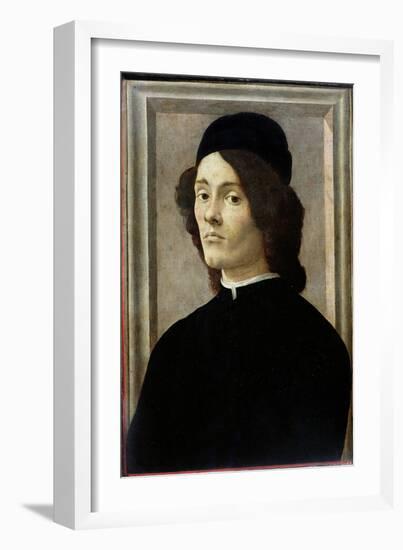 Portrait of a Man-Sandro Botticelli-Framed Giclee Print