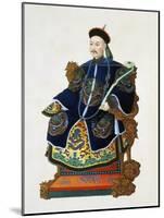 Portrait of a mandarin, China, 19th century-Unknown-Mounted Giclee Print