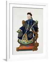 Portrait of a mandarin, China, 19th century-Unknown-Framed Giclee Print