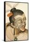 Portrait of a Maori Chief with Full Facial Moko, 1769-Sydney Parkinson-Framed Stretched Canvas