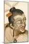 Portrait of a Maori Chief with Full Facial Moko, 1769-Sydney Parkinson-Mounted Giclee Print