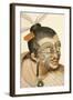 Portrait of a Maori Chief with Full Facial Moko, 1769-Sydney Parkinson-Framed Giclee Print