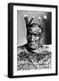 Portrait of a Maori Man, before 1880-null-Framed Photographic Print