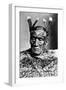 Portrait of a Maori Man, before 1880-null-Framed Photographic Print