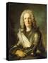 Portrait of a Marechal De France, Probably Chretien-Louis De Montmorency-Luxembourg-Jean-Marc Nattier-Stretched Canvas