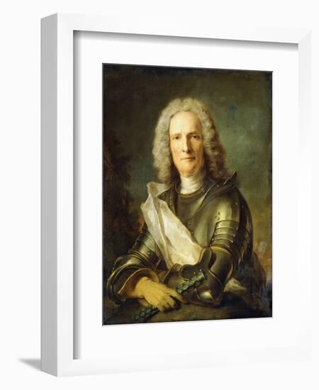 Portrait of a Marechal De France, Probably Chretien-Louis De Montmorency-Luxembourg-Jean-Marc Nattier-Framed Giclee Print