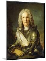 Portrait of a Marechal De France, Probably Chretien-Louis De Montmorency-Luxembourg-Jean-Marc Nattier-Mounted Giclee Print