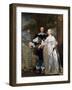 Portrait of a Married Couple in the Park, 1662-Gonzales Coques-Framed Giclee Print