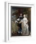 Portrait of a Married Couple in the Park, 1662-Gonzales Coques-Framed Giclee Print