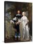 Portrait of a Married Couple in the Park, 1662-Gonzales Coques-Stretched Canvas