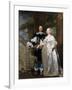 Portrait of a Married Couple in the Park, 1662-Gonzales Coques-Framed Giclee Print