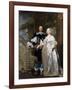 Portrait of a Married Couple in the Park, 1662-Gonzales Coques-Framed Giclee Print