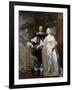 Portrait of a Married Couple in the Park, 1662-Gonzales Coques-Framed Giclee Print