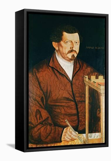 Portrait of a Medallion Maker-Jost Amman-Framed Stretched Canvas