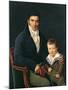 Portrait of a Member of the Barbet Family with his Son-Henri Francois Riesener-Mounted Giclee Print