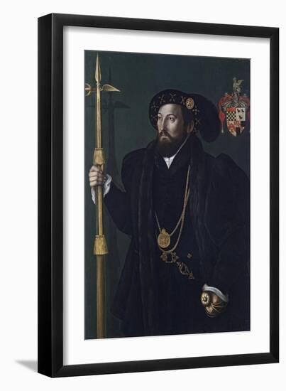 Portrait of a Member of the Palmer Family, C.1539-Gerlach Flicke-Framed Giclee Print