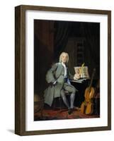 Portrait of a Member of the Van der Mersch Family, 1736-Cornelis Troost-Framed Giclee Print