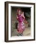Portrait of a Miao Girl with Baby Carrier, Qiubei, Yunnan, China-Occidor Ltd-Framed Photographic Print