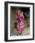 Portrait of a Miao Girl with Baby Carrier, Qiubei, Yunnan, China-Occidor Ltd-Framed Photographic Print