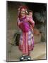 Portrait of a Miao Girl with Baby Carrier, Qiubei, Yunnan, China-Occidor Ltd-Mounted Photographic Print