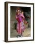 Portrait of a Miao Girl with Baby Carrier, Qiubei, Yunnan, China-Occidor Ltd-Framed Photographic Print