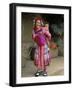 Portrait of a Miao Girl with Baby Carrier, Qiubei, Yunnan, China-Occidor Ltd-Framed Photographic Print