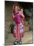 Portrait of a Miao Girl with Baby Carrier, Qiubei, Yunnan, China-Occidor Ltd-Mounted Photographic Print