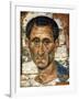 Portrait of a Middle-Aged Man in a Blue Cloak, Romano-Egyptian Mummy Portrait, Late 1st Century-null-Framed Giclee Print